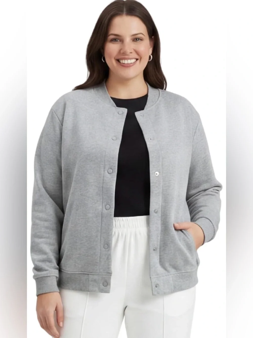Turtle Bay Womens Snap Up Jacket